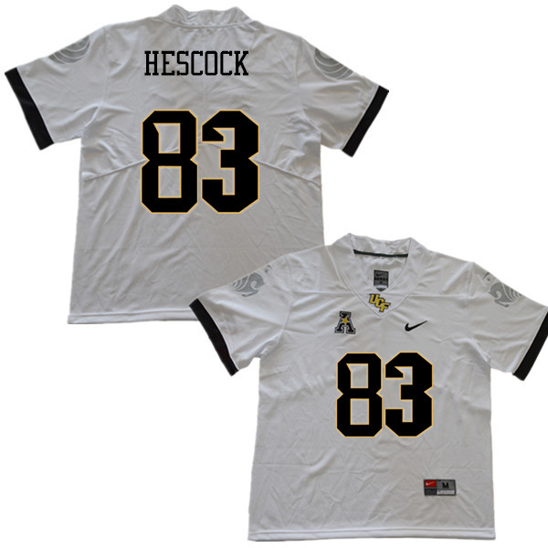 Men #83 Jake Hescock UCF Knights College Football Jerseys Sale-White